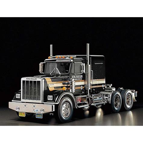 tamiya 1 14 scale tractor trucks metal gear box|1/14 King Hauler 10X8 Semi Tractor Kit, Black .